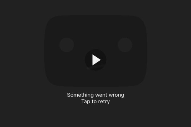 iPhone 和 iPad 上的 YouTube 错误